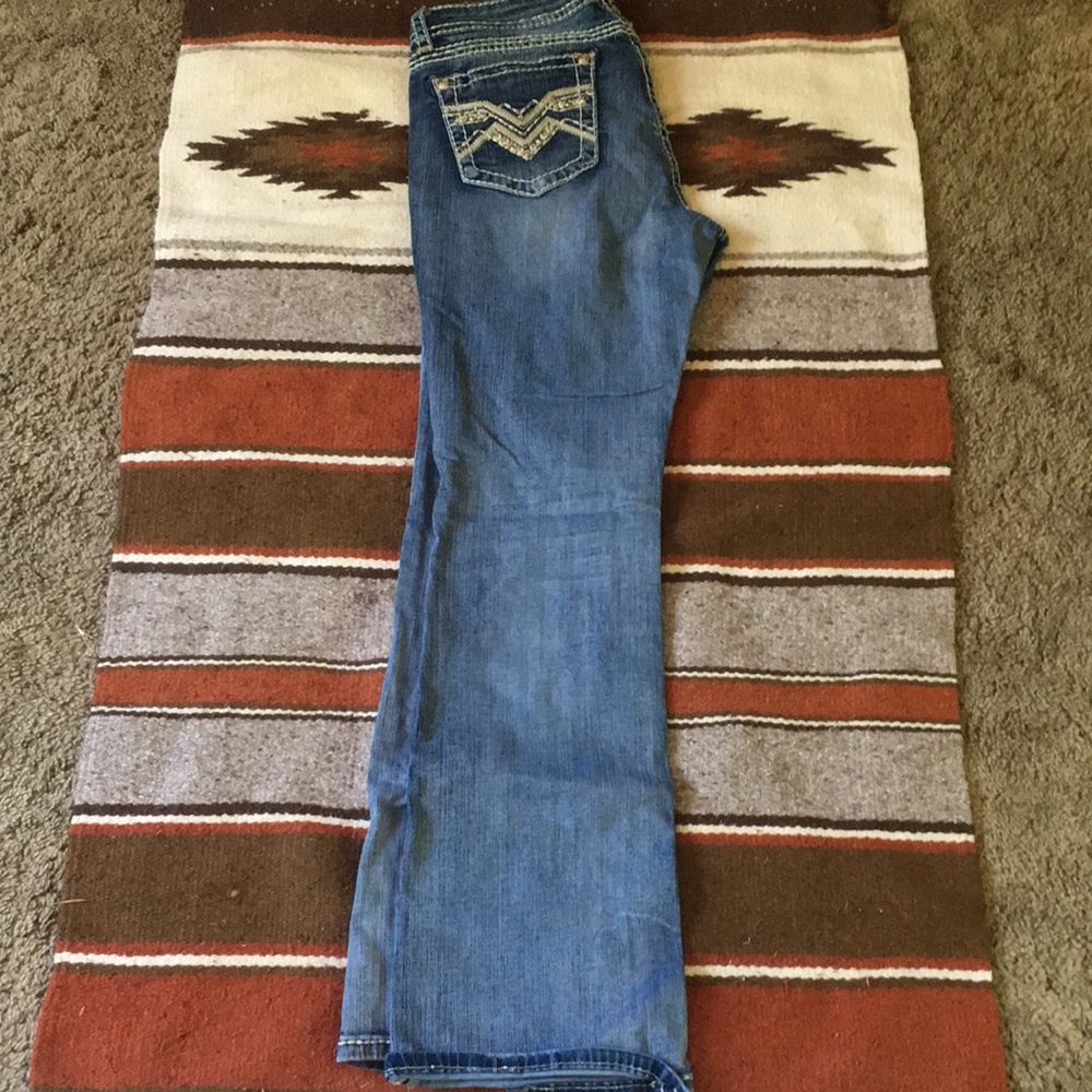 Lightly worn jeans